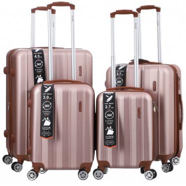 Imagem de Mala De Viagem Rígida Abs Com 4 Peças Rodinhas 360º Expansível