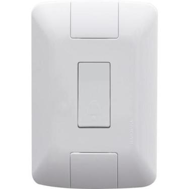 Imagem de Conjunto 4x2 1 Pulsador Campainha  Tramontina Aria 6 A 250 V