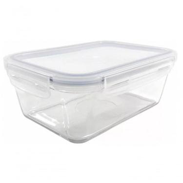 Imagem de Pote De Vidro Retangular Hermetico Marmita 1000 Ml - Mimo