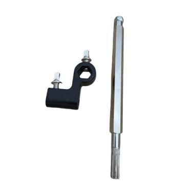 Imagem de menolana Corrente de pedal de bumbo, roda dentada, conector de came, haste, peças de instrumento de baterista, metal profissional, fácil instalação, peças de, com Clipe Preto