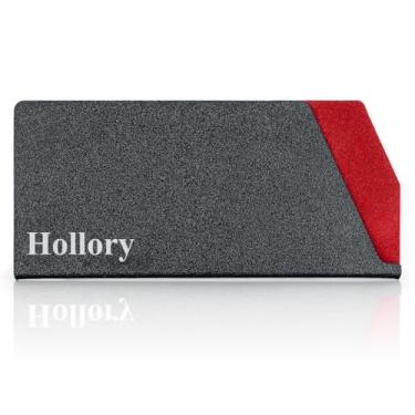 Imagem de Hollory Protetor de borda de faca grande, tampas de lâmina de faca de cutelo de carne larga, protetor de lâmina de plástico ABS sem BPA com forro de veludo, solução profissional de armazenamento de