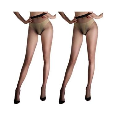 Imagem de Meia-calça Feminina Ultrafina Transparente De Cintura Alta Para Verão,