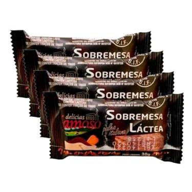 Imagem de Kit 4 Palha Italiana Tradicional Famoso 30g - Doce Famoso