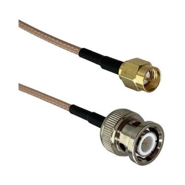 Imagem de Cabo Coaxial RF Pigtail Com Conector Crimp BNC Macho Para Fêmea RG58 R