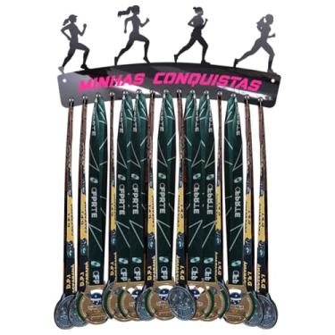 Imagem de Porta Medalhas Corrida de Rua Feminino 34cm Comprimento