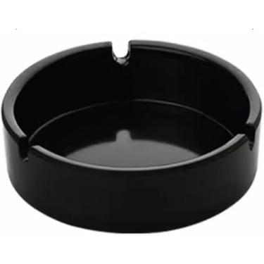 Imagem de Cinzeiro 10pcs Cinzeiro Colorido Para Hotel Café Home Restaurante Bar Imitação De Porcelana Cinzeiro De Plástico Cinzeiros Dentro De Casa, Black, One Size