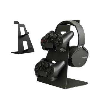 Imagem de Suporte Para Controle de Videogame 2 Controles + Headset Compatível Xbox One Ps4 Ps5 TLPRO