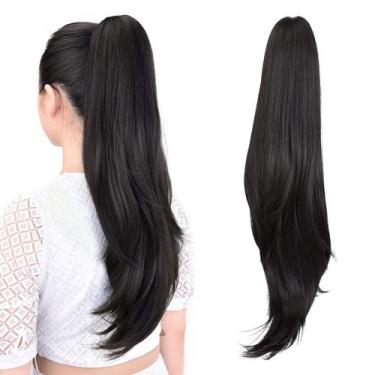 Imagem de Extensão de rabo de cavalo ShulaShop para cabelo sintético longo e ret