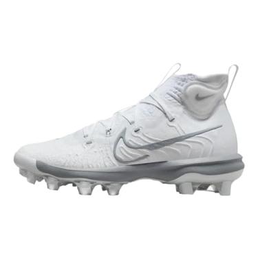 Imagem de Nike Chuteira de beisebol masculina Alpha Huarache NXT MCS (DJ6519-103, branco/platina pura/cinza lobo)