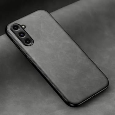 Imagem de Capa protetora para Samsung Galaxy S25 S24 S23 S22 S21 S20 Ultra Plus Fe com suporte magnético (para Galaxy S21 Plus/cinza claro)