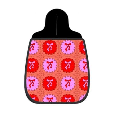 Imagem de Lixeira De Carro Organizador Lixinhocar Laços Vermelhos Rosa Fundo