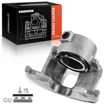 Imagem de A-Premium Conjunto de pinça de freio a disco sem suporte compatível com modelos selecionados Jeep e AMC - CJ5, CJ7, Scrambler, Hornet, Pacer, Spirit, AMX, Concord, Gremlin, 1978-1981 - Frente