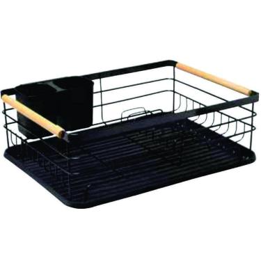 Imagem de Escorredor De Loucas Metal Preto Viena 43X32X14Cm  9002221 