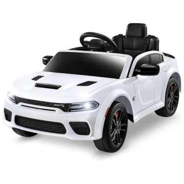 Imagem de Carro Elétrico Infantil a Bateria com Controle Remoto, 3 Velocidades, Luzes LED e Música, 12V, ENYOPRO Dodge Charger licenciado SRT Hellcat