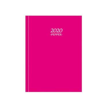 Imagem de Agenda 2020 Costurada Diária Pepper Rosa, Tilibra - 291081