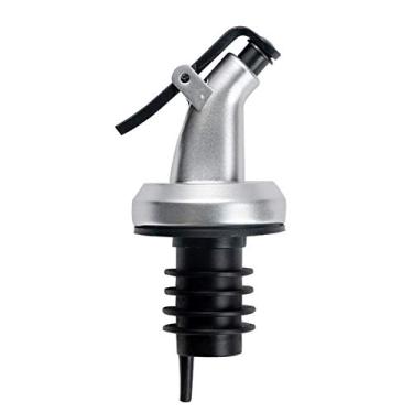 Imagem de Derramador de garrafa, tampa de pulverizador de óleo, bico de bebida, para garrafa de vinagre de azeite de oliva, bicos prateados