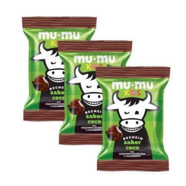 Imagem de Kit 3 Chocolate Mu-Mu Kids Coco 15,6g - Neugebauer