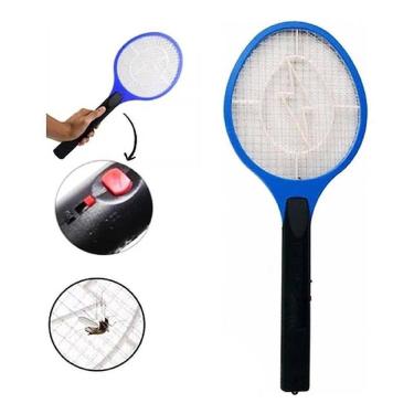 Imagem de 2X Raquete Elétrica Pilha Mata Inseto Mosca Pernilongo Starf
