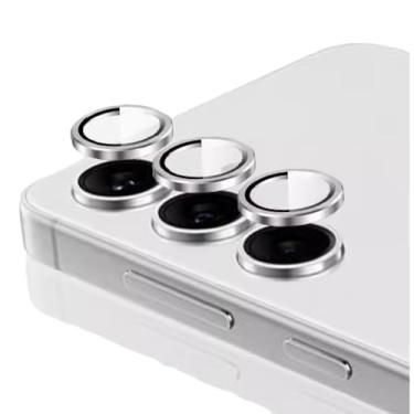 Imagem de Kit Película Lente Câmera Compatível Com Samsung Galaxy A05 A06 A05S A25 A14 A15 A34 A54 A16 A35 A55 prateado lisa A16