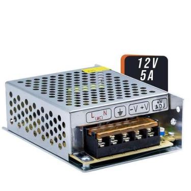 Imagem de Fonte Chaveada Colmeia 12 Volts 5 Amperes Bivolt Automático Som Camera