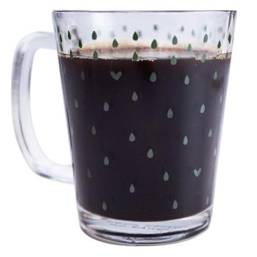 Imagem de Caneca De Vidro Chuva De Coisas Boas, Copo Transparente Decorativo
