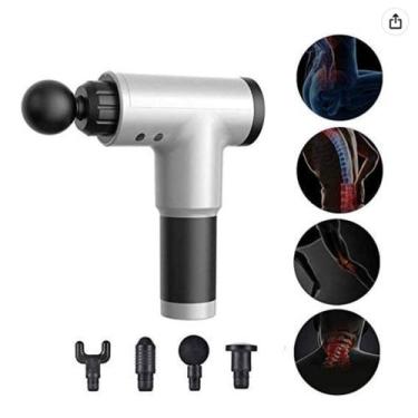 Imagem de Pistola Elétrica Massageador Dores Musculares Profissional Original No