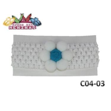 Imagem de 1 Faixa De Crochê /tricô Para Bebê mod 04 - mun, branco