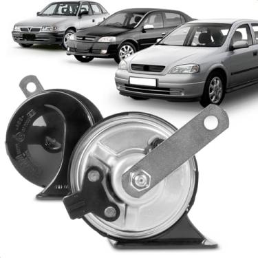 Imagem de Par Buzina Automotiva Fiamm Astra 1995 A 2011 Grave E Agudo 12V Conector Jpt