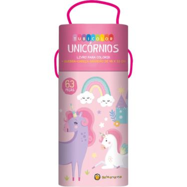 Imagem de Livro Tubicolor Unicórnios + Quebra-Cabeça