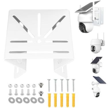 Imagem de Suporte de canto de câmera compatível com Reolink Argus PT Series, AOSU SolarCam D1 Classic/Max/SE/Lite, TP-Link Tapo C530WS/C520WS/C510W/C500 e outras câmeras PTZ, suporte de canto de parede para