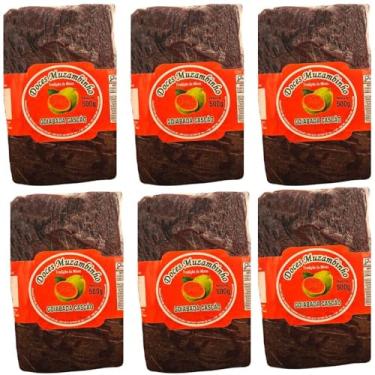 Imagem de 6 Goiabada Cascão Artesanal com Pedaços de Goiaba 500g cada Total 3kg - Doces Muzambinho