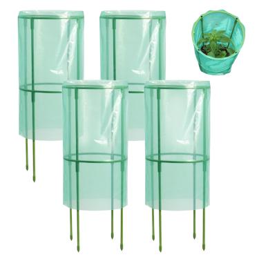 Imagem de Cloches para plantas - Proteção de plantas Cloches de mudas - Gaiola respirável de proteção contra geada de animais para morango, mirtilo, legumes, frutas, flores