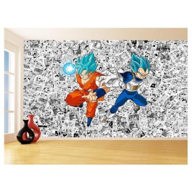 Imagem de Papel De Parede Dragon Ball Goku Vegeta Anime 3,5M Dbz151 - Você Decor