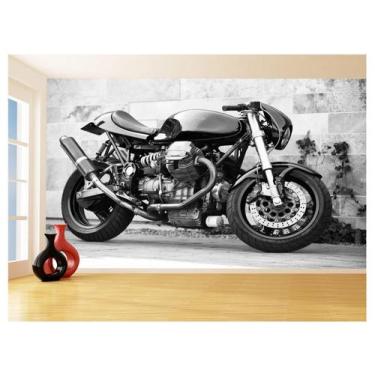 Imagem de Papel De Parede 3D Moto Sport Bike Cafe Racer 3,5M Bkm46 - Você Decora