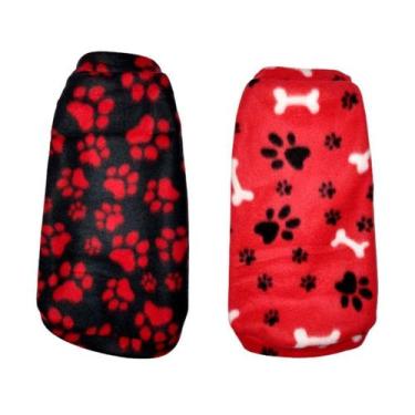 Imagem de Kit 2 Roupas Para Cães - Suéter De Inverno M - Nicapet, Vermelha, 2
