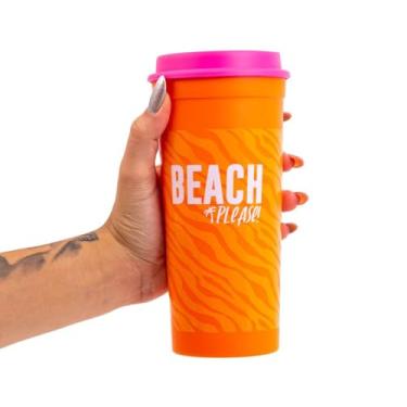 Imagem de Copo Slim com Canudo 650ml Power Solar