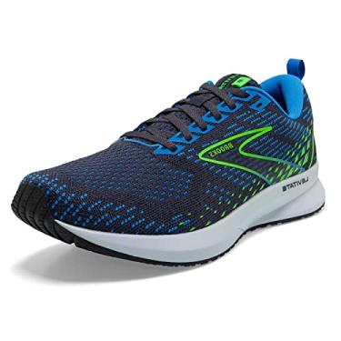 Imagem de Brooks Tênis de corrida masculino Levitate 5 neutro, Tinta indiana/azul/verde lagartixa, 8