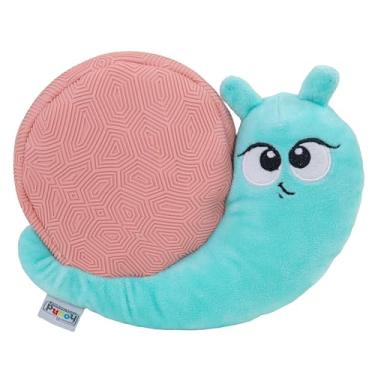 Imagem de Outward Hound Brinquedo para cães Critterz revestido – pelúcia e textura moldada, buscar barulho, cães pequenos e médios, caracol, 22 cm