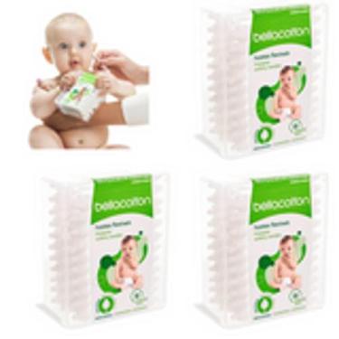 Imagem de kit cotonete de ponta especial  bela cotton baby  com 03 unidades - Be