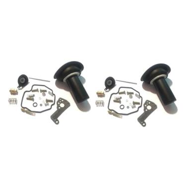Imagem de 2SETS Kit de reparo de carburador de motocicleta, junta de diafragma, válvula de corte de ar, válvula de assento de agulha para XV535 1990-2001 XV 535