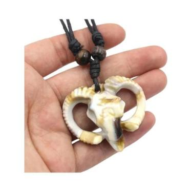 Imagem de Colar Masculino Retrô Com Pingente De Crânio De Vaca, Gargantilha Esti