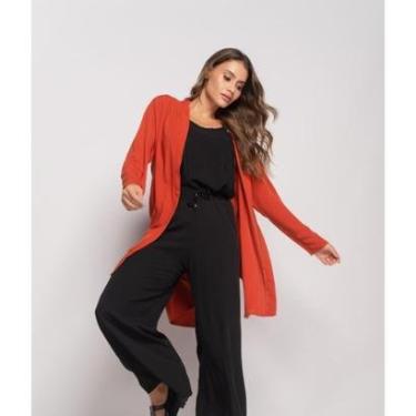 Imagem de Kimono Salvatore Fashion Manga Longa Viscolinho Feminino-Feminino