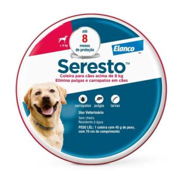 Imagem de Seresto Coleira Para Cães Acima de 8kg - Elanco
