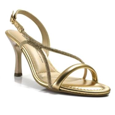 Imagem de Sandália de Festa e Salto Alto Dakota, Ouro rosê, 36