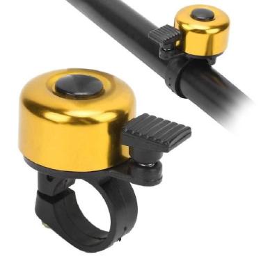 Imagem de Campainha Vintage Bicicleta Aço Resistente Cromado Adulto Infantil Bar