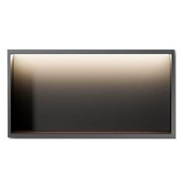 Imagem de Nicho de chuveiro, organizador de chuveiro embutido de aço inoxidável, banheiro doméstico, sala de estar, quarto, cozinha, alcova, xampu de higiene pessoal, prateleira de parede de armazenamento à