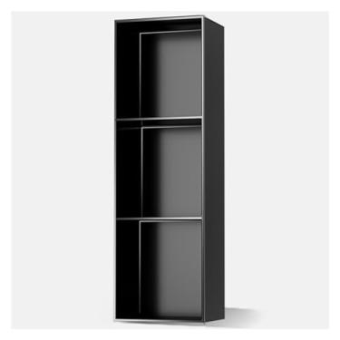 Imagem de Prateleira de nicho de banheiro de aço inoxidável – Inserção de chuveiro quadrada de metal, armazenamento de higiene à prova d'água para cozinha, quarto e sala de estar, preto 90 x 28 x 12,5 cm (35,43
