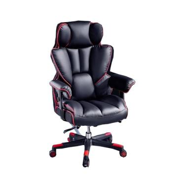 Imagem de VHDY85KA Cadeira de escritório pesada para cadeira ergonômica para jogos com suporte lombar Cadeira executiva de couro confortável para cadeira de escritório sentada por muito tempo