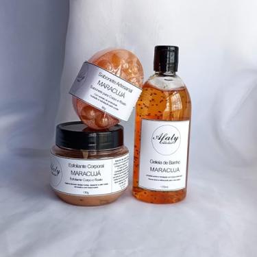 Imagem de Kit Banho de Maracujá – Geleia de Banho 170ml + Esfoliante Corporal 130g + Sabonete Hidratante 80g - Afaty
