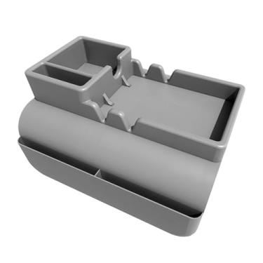 Imagem de Jaugufiy Suporte de copo de silicone para apoio de braço, suporte de bebida, suporte de sofá com bolsos laterais para sofá, poltrona, poltrona, poltrona, controle remoto e organizador de celular